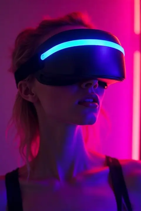 Live VR strip cam performer Nova streaming in 360°